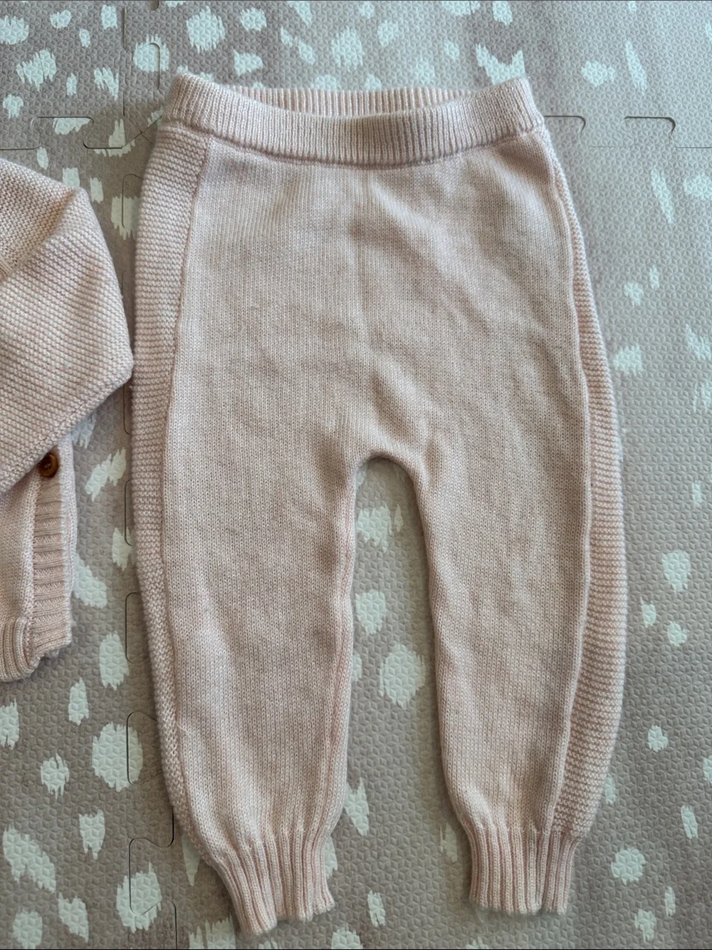 Splendid Baby Girl 2-Piece Blush Pink Sweater & Pants Set 6-9M Soft Knit